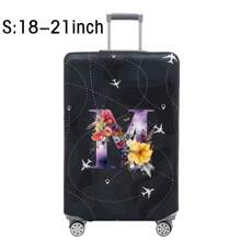 Luggage Covers 18-32 Inches Protector Scratch-Resistant Travel Business Luggage Suitcase Washable Protective Cover Stretch Dust Covers Perfect Outdoor Holiday Accessories For Adventure Travel Accessories Luggage Supplies-Student Back To School Stuff Dust Cover Valentines Travel Essentials Travel Must Haves Bag For School School Accessories - Black - View 17