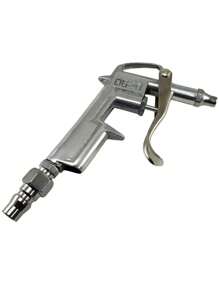 Pistola para sopletear con 3 boquillas y 1 adaptador, 6.3 mm, 1/4" NTP - Gris Claro - Ver 3