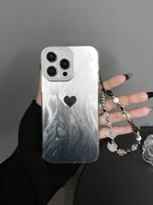 Bộ 2 bao da TPU hình trái tim và lông vũ bóng bẩy chống rơi + dây đeo điện thoại tối giản, tương thích với iPhone X XR XSMax 11 12 13 13Pro 13ProMax 14ProMax 14ProMax 15 15PRO 15PLUS 15PROMAX 16 16Pro 16Plus 16Promax, tương thích với iPhone 17, 17Air, 17PRO, 17PROmax. Phiên bản quốc tế, không phải phiên bản nội địa. - Vỏ điện thoại tình yêu + dây buộc - Xem 4