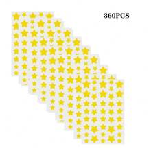 Multi-Piece Golden Star Shaped Stickers, Suitable For Party, Gathering And Other Activities (For Decoration Only, Not Cosmetic)