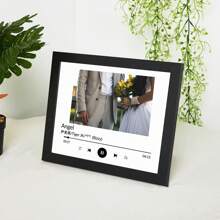 Personalized Custom Wedding Photo Frame, Holiday Gift, Wooden Photo Frame, Picture Frame, Customized Photo Frame, Personalized Photo Gift, Custom Photo Gift, Personalized Wooden Photo Frame Gifts Birthday Graduation - Black - View 5