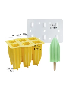 1 pieza, Nuevo molde de silicona para helado casero, molde para helado paleta