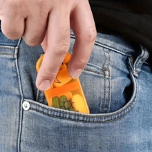 14/7/1pc Pill Storage Box 7 Days Pack 2 Times A Day: Travel Essentials With Transparent Lid Morning And Evening Refills Practical And Convenient Supplies Travel Bottles Travel Kit Travel Mug Travel Size Travel Toiletry Bag Travelling Organizer Holiday Accessories Travel Kit Set Gift For Travel Travel Accessories Travel Must Haves Beach Vacation Summer School Accessories Back To School Stuff Back To School Supplies - Multicolor - View 4