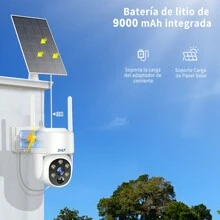 Ojo® 4MP Tarjeta Sim Solar Cámara De Seguridad Exterior 2k WIFI Cámara - Blanco - Ver 4