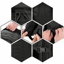 40L Military Tactical Backpack For Outdoor Waterproof Hiking Camping Travel Military Tactical Backpack Daypack Bug Out Bag 40L Rucksack Travel Camping Hiking Army Backpack Bag - Black - View 8