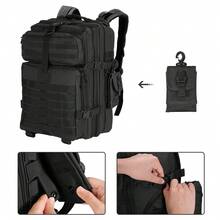 40L Military Tactical Backpack For Outdoor Waterproof Hiking Camping Travel Military Tactical Backpack Daypack Bug Out Bag 40L Rucksack Travel Camping Hiking Army Backpack Bag - Black - View 4