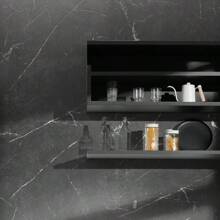 1 Roll Matte Black PVC Waterproof And Moisture-Proof Wallpaper, Perfect For Living Room And Bedroom Wall Renovation And Decoration, With A Color Very Close To Pure Black, Renovation Stickers Peel Wall Panels, Wall Paper, Wallpapers, Spring Decoration Items Refresh Your Home, Festival Decoration Stickers Gifts Birthday Graduation - Black - View 2