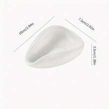 1pc White Porcelain Coffee Bean Dosing Tray Set, Including Spoon And Separator Container, Coffee Scoop, Tea Tray - White - View 2