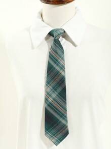 2 件装女士经典条纹 JK 制服学院风领结套装学生青少年英伦风格格子女孩领带校园配饰女士 - 多色 - 查看 2