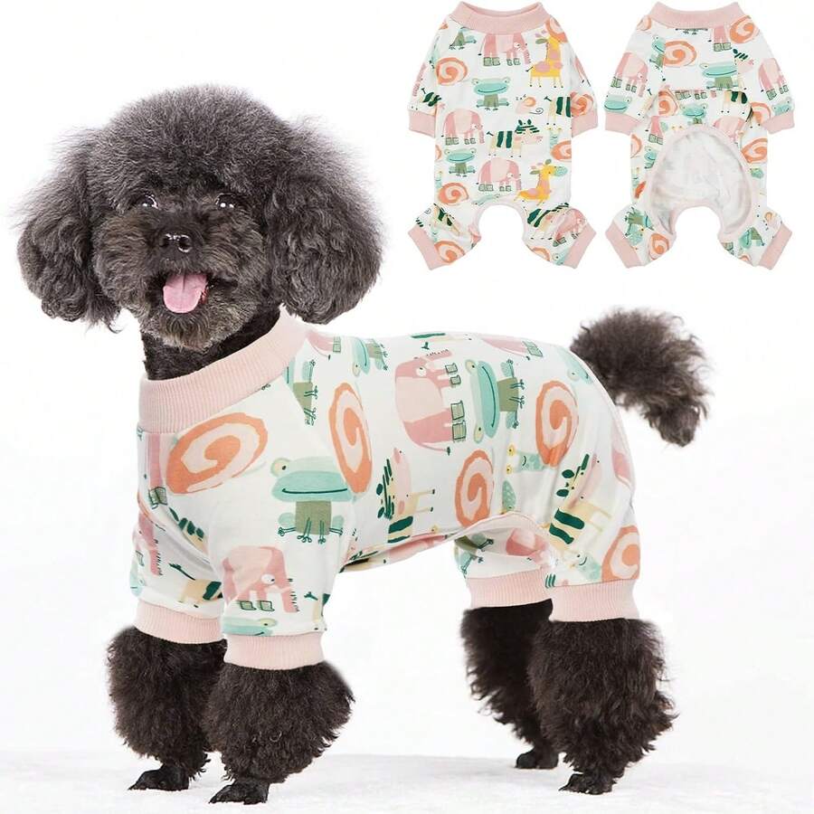 狗狗睡衣，可爱狗狗睡衣，狗狗睡衣，透气材质宠物睡衣，四脚狗狗睡衣，圣诞狗狗睡衣