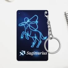 1pc Custom-Made Acrylic Keychain With 12 Constellations, Personalized Name Keychain, Laser Engraved Stainless Steel Keyring, Car Backpack Pendant Keychain, Perfect For Men And Women, Fashionable Gifts For Birthdays, Weddings, Christmas, Father's Day, And Valentine's Day Graduation