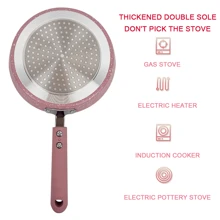 Non-Stick Aluminum Pancake Pan With Gifted Oil Brush, Spreader And Eggbeater, Suitable For Electric And Gas Stoves Seafood Boil - Frying Pan Set (6 Pieces) - View 6