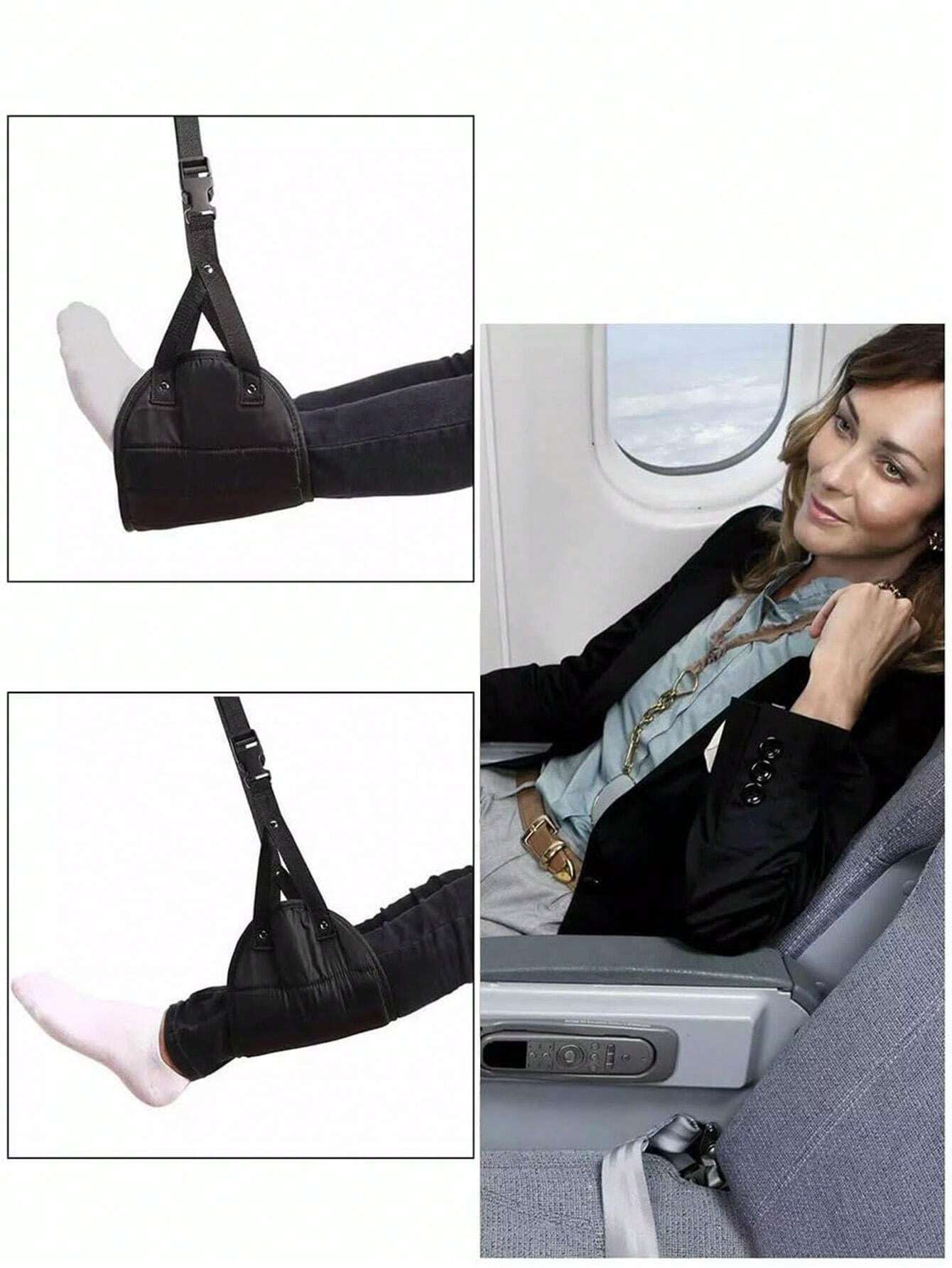 Airplane Foot Hammock, Portable Foot Rest For Plane Travel, Airplane