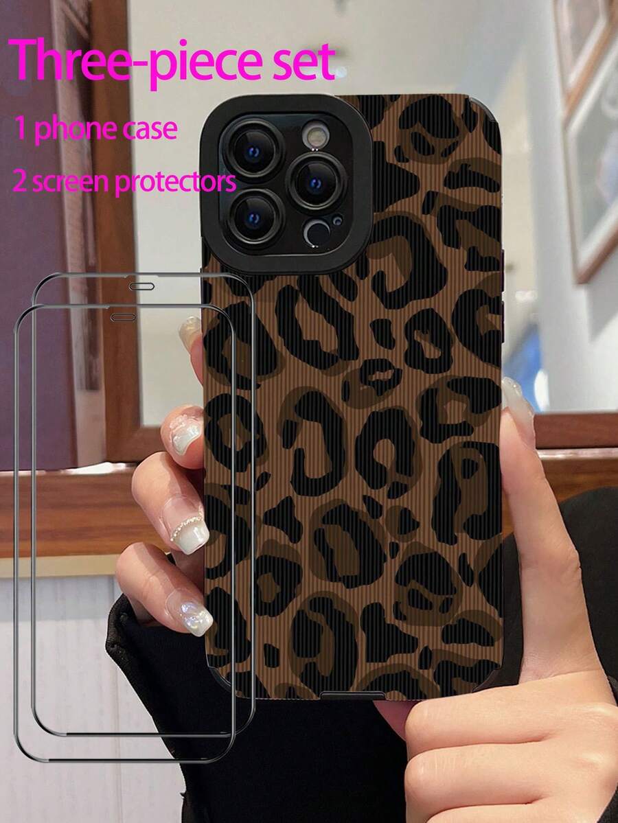 Funda protectora para teléfono con revestimiento de piel sintética (PU) compatible con Apple - Multicolor - Ver 1