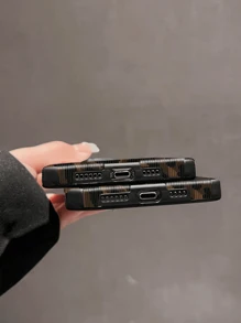 Funda protectora para teléfono con revestimiento de piel sintética (PU) compatible con Apple - Multicolor - Ver 3