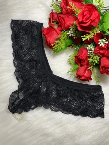 Women Crotchless Panties - Negro - Ver 2