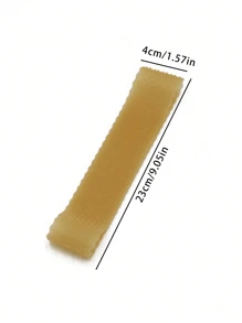 1pc Silicone Hair Band, Anti-Slip And Anti-Fall Hair Extension Headband - Apricot - View 3