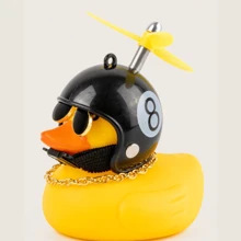 Pato Decorativo Para Bicicleta Accesorios Para Bicicletas Con Accesorios Colla + Lentes LEODY - Amarillo - Ver 1