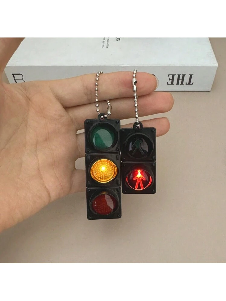 Llavero De Semáforo Con Luz LED - Diseño Creativo, Para Adultos Y Niños, Ideal Como Regalo