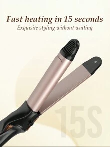 2-in-1 Haarglätter und Lockenstab, Lockeneisen & Keramik-Haarglätter in einem mit einstellbarer Temperatur, schnelles Aufheizen für alle Haartypen, Geschenk für sie