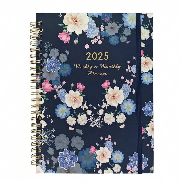 Planner 2025-2026 - Academic Planner 2025-2026, Jul. 2025 - Jun. 2026, 2025-2026 Planner Weekly And Monthly With Tabs, 6.3" X 8.4", Hardcover With Back Pocket + Twin-Wire Binding - Oil Painting