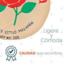 Cobija Frazada Redonda de Tela Ultra Suave Manta Circular de Comida Panes Viajera y cálida Regalo Decorativo Con Forma Especial, Cómoda Para Cama, Sofá,  Oficina y Exterior - MAZAPAN - Ver 7