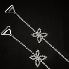 2Pcs/Set Elegant Minimalist Butterfly Body Chain Chic Sexy Invisible Strap Jewelry Adjustable Rhinestone Shoulder Chain Accessory - Multicolor - View 5