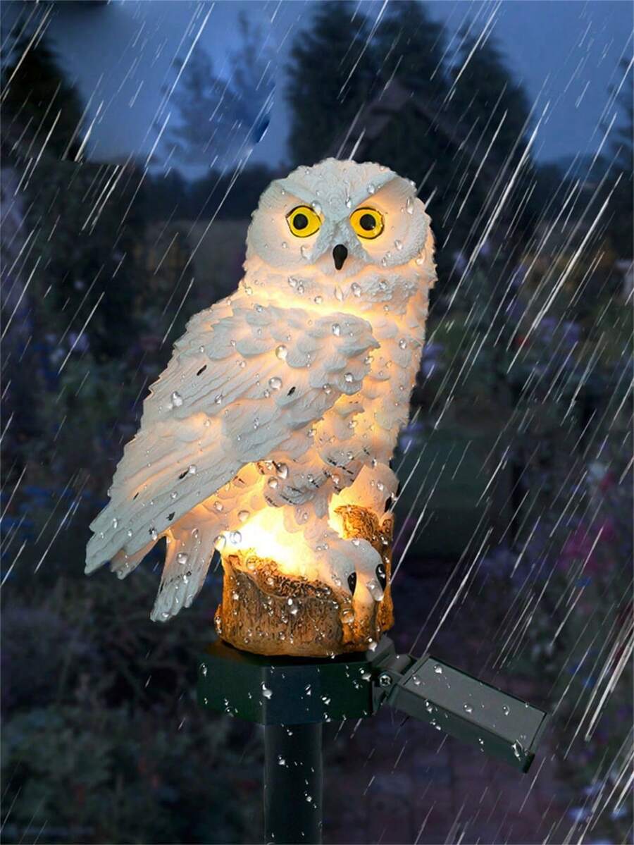 1 个太阳能灯户外角度，适用于墓地、LED 防水天使灯、花园、阳台、庭院、纪念礼物（两种随机选项） - 彩色 - 查看 1