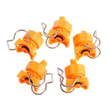 3/4" Adjustable Ball Flat Fan Full Cone Clamp Clip Nozzle Watering Irrigation - Yellow - View 7