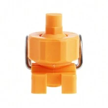 3/4" Adjustable Ball Flat Fan Full Cone Clamp Clip Nozzle Watering Irrigation - Yellow - View 4