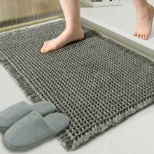 Beige Waffle Bath Mat,Super Absorbent Non Slip Bathroom Rug,Cream 18x30inch,Machine Washable Ultra Soft Floor Mats Home Bathroom Decor Floor Carpet Outdoor Rug Door Mat Entryway Decor Bathroom Accessories Back To School - Dark Green - View 1