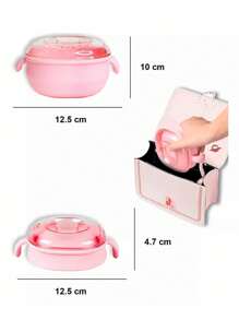 Fundidor Eléctrico Calentador De Cera Recipiente De Silicón,Fundidor De Cera Eléctrico Calentador de Cera para Depilar Recipiente de Silicon - Portátil Para Depilación - Rosa - Ver 2