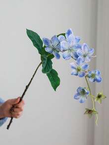 1 bông hoa nhài lụa nhân tạo chất lượng cao, đồ trang trí nhà cửa, hoa giả trang trí lối đi tiệc cưới - nhiều màu - Xem 11