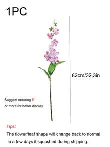 1 bông hoa nhài lụa nhân tạo chất lượng cao, đồ trang trí nhà cửa, hoa giả trang trí lối đi tiệc cưới - nhiều màu - Xem 3