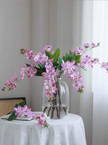 1 bông hoa nhài lụa nhân tạo chất lượng cao, đồ trang trí nhà cửa, hoa giả trang trí lối đi tiệc cưới - nhiều màu - Xem 5