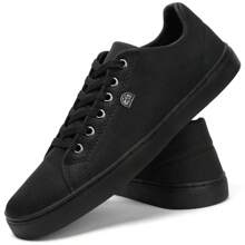 Men's Tennis Kit Three Pairs Light And Comfortable Urban Style Shoes Various Colors - 黑色 - 查看 4