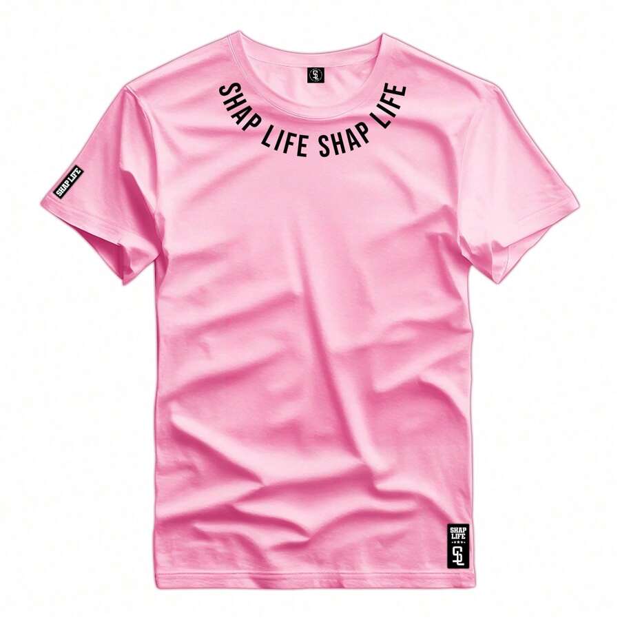 Men T-Shirts - 粉色 - 查看 1