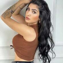 Women Tops - Màu nâu  Mocha - Xem 2