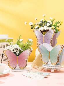 6pcs 3D Butterfly Paper Gift Boxes, Flower Decorated Packaging Box For Birthday, Wedding Or Party - Multicolor - View 6