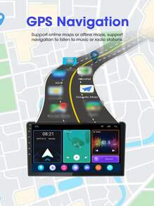 1 件 SEPTON 7 英寸 9 英寸 10 英寸通用音频汽车立体声收音机安卓无线苹果 Carplay 安卓汽车 1080P 蓝牙触摸屏多媒体播放器带 GPS 导航/WiFi/FM/USB 适用于日产起亚斯巴鲁宝马奔驰 - 黑色 - 查看 6