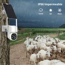 Ojo® Solar Cámara De Seguridad 4mp Hd Wifi Ptz Con Baterías - Blanco - Ver 5