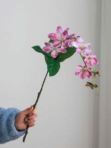 1 bông hoa nhài lụa nhân tạo chất lượng cao, đồ trang trí nhà cửa, hoa giả trang trí lối đi tiệc cưới - nhiều màu - Xem 16