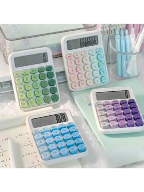 Calcolatrice con display a schermo grande, multicolore e sfumato, ideale per studenti, un regalo speciale per il ritorno a scuola