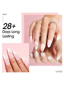 Gellen Conjunto de Gel Construtor de Unhas Gellen Builder 7 em 1, Gel Construtor Duro Rosa Gelatina Fortalecedor de Unhas, Gel de Extensão, Lâmpada de Unhas LED Curada, Gel Base de Cor, Cola de Unhas em Garrafa, Presente para Mulheres