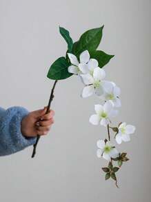 1 bông hoa nhài lụa nhân tạo chất lượng cao, đồ trang trí nhà cửa, hoa giả trang trí lối đi tiệc cưới - nhiều màu - Xem 14