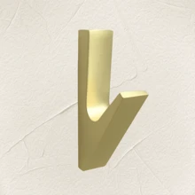 1 件锌合金单衣帽钩，壁挂式衣架，适用于玄关、衣柜、橱柜