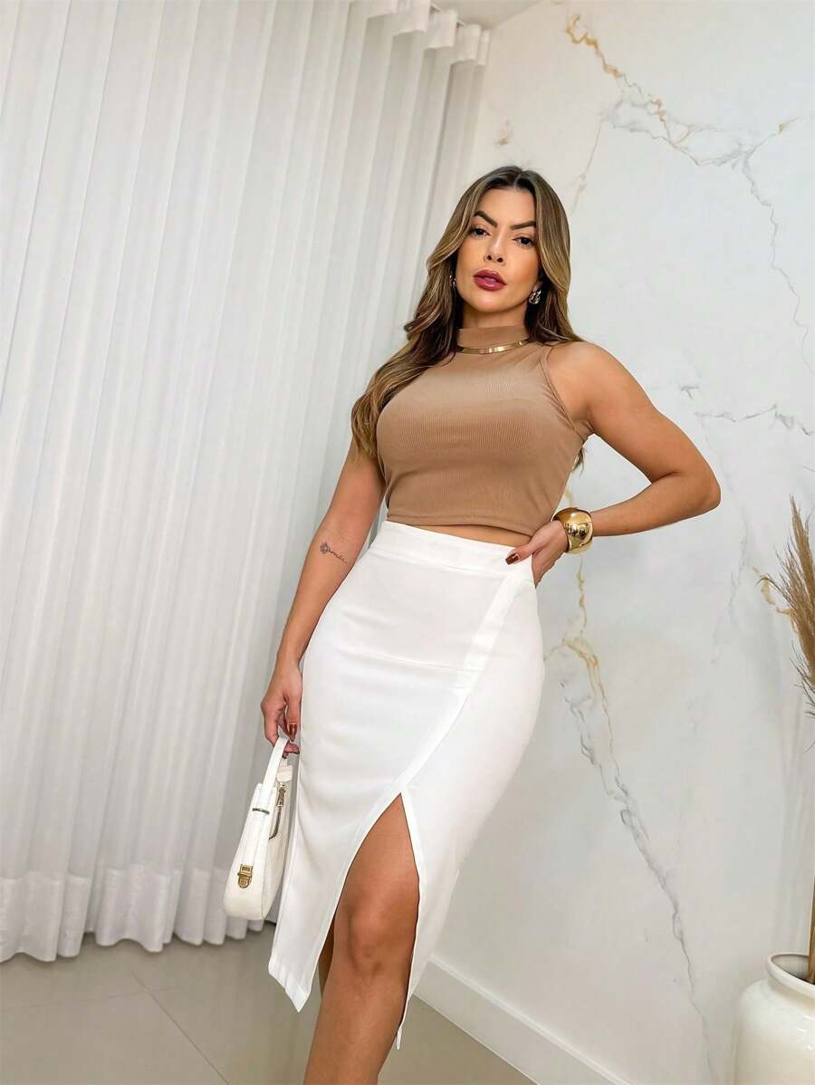 Women Skirts - White - View 1