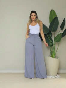 Women Pants - Xám - Xem 3