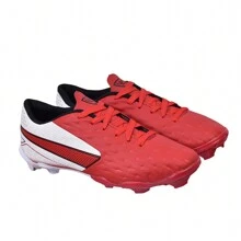 Uzze Sport Campo Impactor Football Boots Adult Youth Lawn Sewn Lock Football New + Socks + Watch - Đỏ và trắng - Xem 4