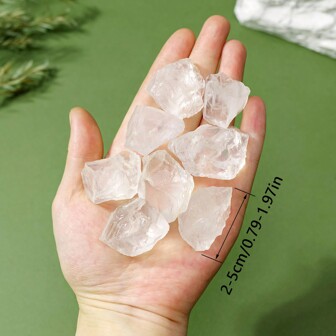 1Bag Natural Clear Quartz Raw Stone Rough Orange Quartz Unpolished Home Garden Decoration Ornaments